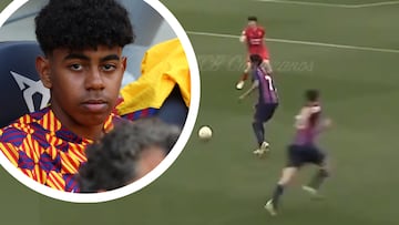 Sale a la luz un recital de Lamine con 15 años contra el Liverpool: ojo al segundo 45 del vídeo