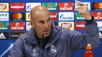 Zinedine Zidane, en la conferencia de prensa.
