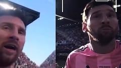 La cámara del árbitro en la final de la MLS muestra a Messi hablando inglés