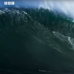 BBC Earth captura como nunca la ola más grande del mundo