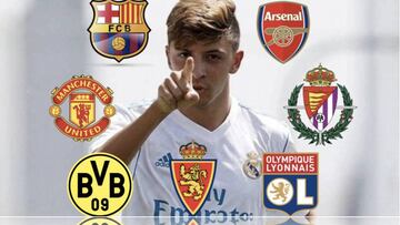Bar?a y United tambi¨¦n pujan por Gelabert, la joya de 'La F¨¢brica'