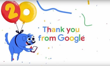 20 aniversario Google: La historia del buscador resumida en su nuevo Doodle
