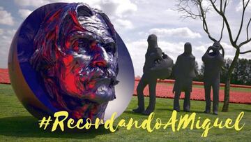 Recreación de la estatua de Miguel de la Quadra-Salcedo.