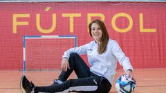 Peque, jugadora de la Selección Española de fútbol sala femenino.