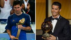 En 2014 Messi gan&oacute; el Bal&oacute;n de Oro al mejor jugador del Mundial y Cristiano Ronaldo el Bal&oacute;n de Oro de France Football al mejor jugador del a&ntilde;o.
