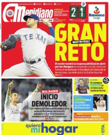 Portadas de la prensa deportiva