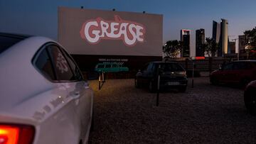 MADRID, SPAIN - MAY 27: A general view of the Autocine Madrid Race open-air cinema which reopened today on May 27, 2020 in Madrid, Spain. The Madrid Cinema Drive-in showed the film 'Grease' on the first day it reopened following closure due to the coronavirus outbreak. All regions of Spain have now entered either Phase One or Phase Two of the transition from its coronavirus lockdown. This allows many shops to reopen as well as restaurants serving customers outdoors. Major metropolitan areas that were harder hit by coronavirus (Covid-19), such as Madrid and Barcelona, remain in Phase One. (Photo by David Benito/Getty Images)