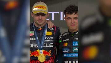 La celebración de Norris con McLaren y el buen gesto de Max