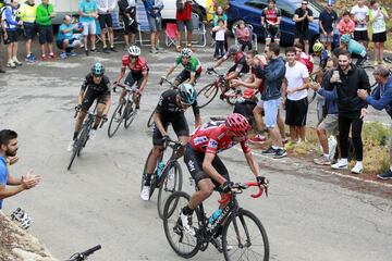 Contador, Chaves y Froome.