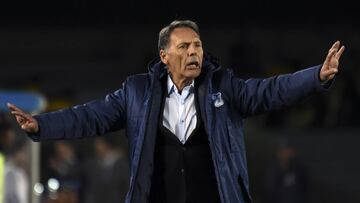 El técnico de Millonarios, Miguel Ángel Russo, habló en rueda d prensa después de la victoria de su equipo ante General Díaz en la Copa Sudamericana.
