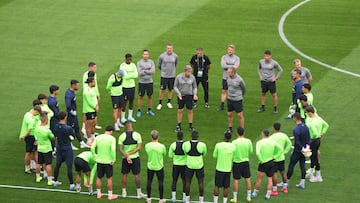 Pellegrini, antes de la final.