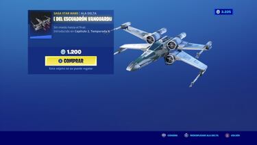 Fortnite: cómo conseguir gratis el ala delta Ala-X del Escuadrón Vanguardia