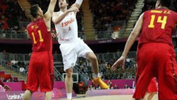 Pau Gasol, el mejor de España ante una China que se mantuvo en el partido durante tres cuartos.