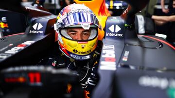 Checo Pérez, el más rápido en la sesión matutina de los test de Bahrein