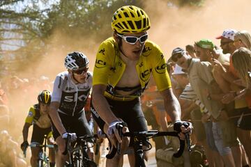 El británico del Sky ha sido una de las grandes revelaciones de la temporada. Tras proclamarse campeón británico de contrarreloj, Thomas se exhibió en el Tour de Francia en los Alpes ganando las etapas en La Rosiere y Alpe d'Huez. Aquí cogió un maillot amarillo que supo defender con solvencia hasta París para conseguir su primera grande y el sexto Tour para el Sky.