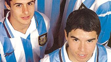 <b>GENERACION DE ORO</B>. Samuel coincide en la albiceleste con Aimar, Riquelme y Saviola. Todos se verán ahora en España.