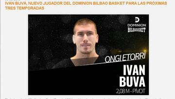 El Bilbao Basket ficha al pívot croata Ivan Buva por tres años