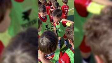 ¡Capitán nato! Niño se avienta tremenda arenga previo a juego