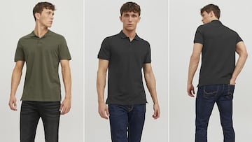 El polo Jack & Jones de manga corta ‘slim fit’ que triunfa con la llegada del calor y que está disponible en Amazon.