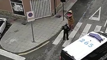 Coronavirus: Spanish police collar citizen out in dinosaur outfit amid lockdown