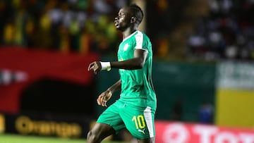 Sadio Man&eacute;, durante un encuentor con la selecci&oacute;n senegalesa.