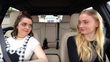 Maisie Williams y Sophie Turner de Juego de Tronos se convierten en las protagonistas del Carpool Karaoke.