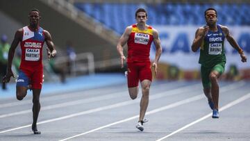 Bruno Hortelano hizo una tremenda carrera en los 200 m. de Rabat,