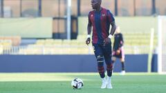 VILLARREAL, SPAIN - AUGUST 03: Mickael Malsa of UD Levante controls the ball during the Pre-Season Friendly match between Villarreal CF and Levante UD at Estadio de la Ceramica on August 3, 2022 in Villarreal, Spain. (Photo by Maria Jose Segovia/vi/DeFodi Images via Getty Images)