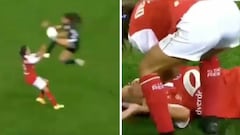 High footed 'karate kick' challenge leaves Reims player hospitalised