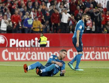 Sergio Ramos tras fallar un penalti.