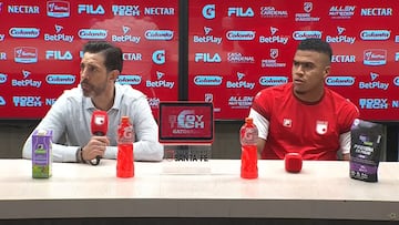 Jorge Bava, DT de Santa Fe, analizó la derrota contra Medellín.