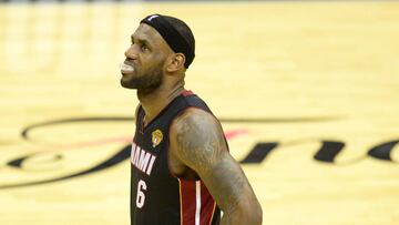 LeBron James en el Game 5 de las Finales 2014.