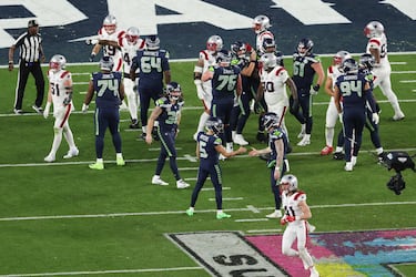 Lo más visto del partido. El pateador del los Seattle Seahawks fue el artífice de 17 de los 29 puntos que anotaron los de Seattle.