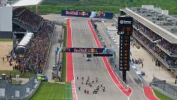 Salida del GP de Las Américas de 2015.