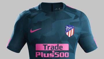 Con esta camiseta jugará el Atlético ante el Athletic en San Mamés.