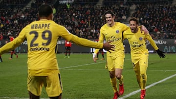 Un inmenso Neymar da la victoria al PSG en Rennes