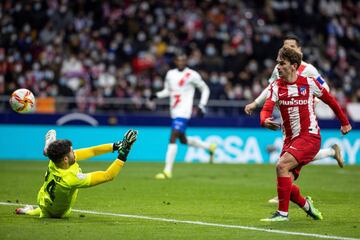 Griezmann salió en la segunda parte y marcó el 0-4.