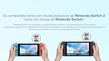 nintendo switch 2 retrocompatible retrocompatibilidad