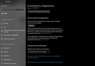 Consigue que Windows 10 te deje de preguntar por tus comentarios