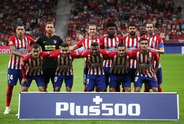 Equipo del Atlético de Madrid.