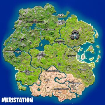 Nuevo mapa de la isla tras el parche 19.10