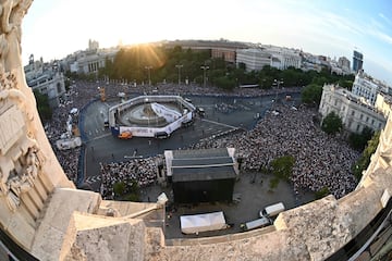 Vista general de la Plaza de La Cibeles.
