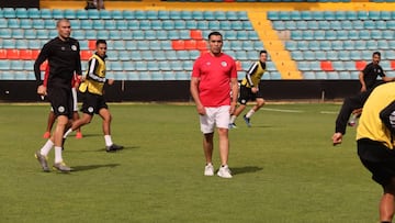 Marco Antonio Rodr&iacute;guez, durante un entrenamiento del Salamanca.