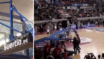 Nocioni rompió el tablero durante el calentamiento