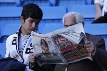 Gran ambiente en el Bernabéu. 