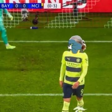 El penalti fallado de Haaland y Upamecano, protagonistas de los memes de Champions