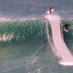 Recuperan la viral plataforma flotante para surfear sin remar
