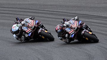 Marc Márquez y Pecco Bagnaia con la Ducati en el GP de Italia de MotoGP en Mugello.