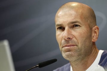Zidane during his pre-match press conference on Tuesday.