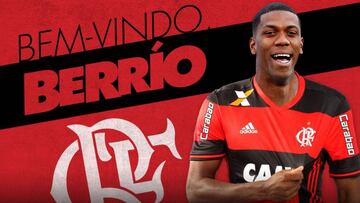 Flamengo oficializa la contratación de Orlando Berrío